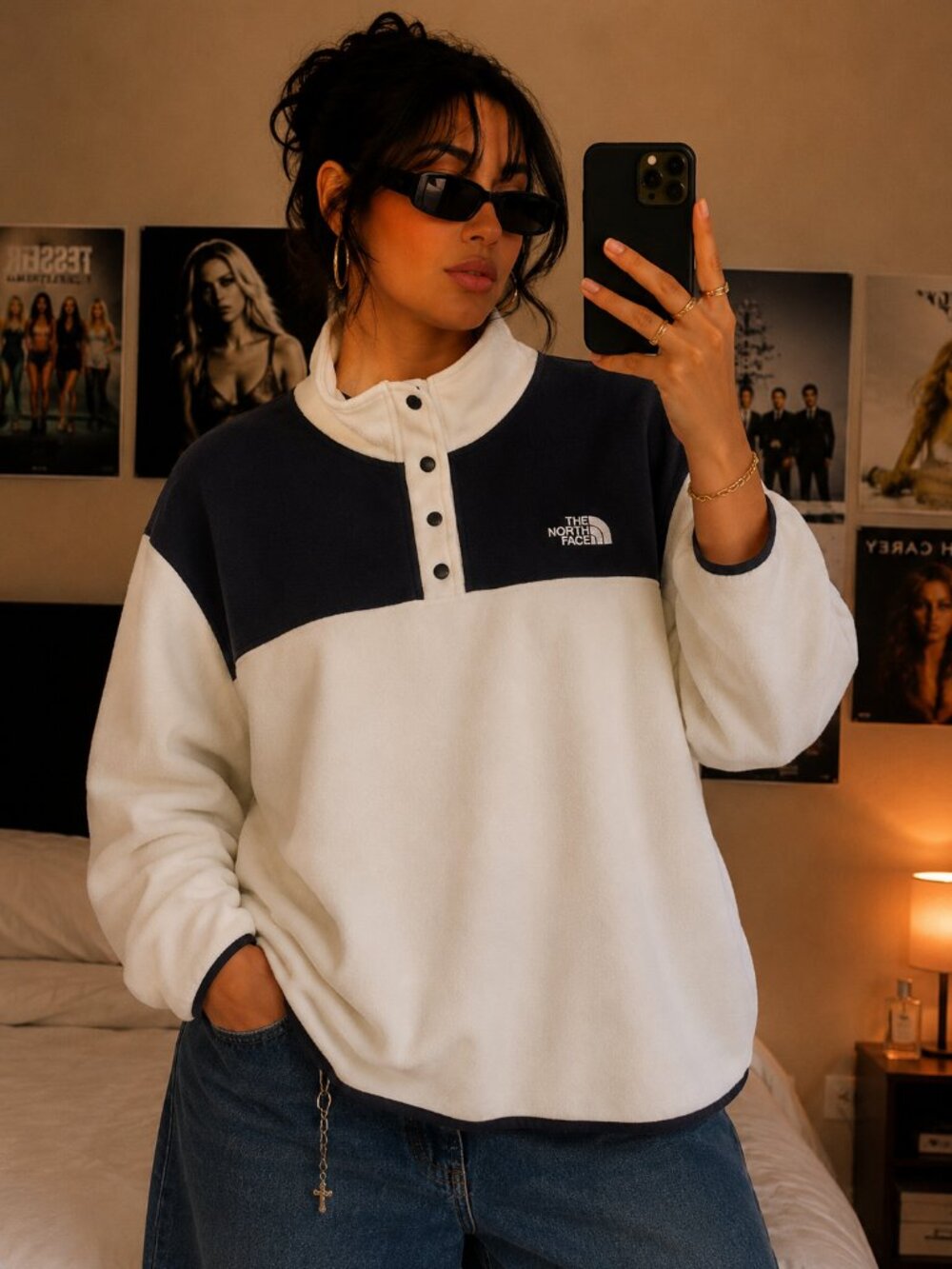 The North Face TKA Glacier Snap-neck Fleece Pullover Sweater Plus Size XXXL